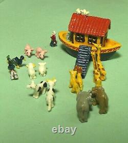 WARWICK MINIATURES HANDPAINTED PEWTER TOY NOAHS ARK 112th SCALE FOR DOLL HOUSE