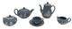 Wedgwood Miniature Jasperware Style Porcelain Tea Set Dolls House Collectable