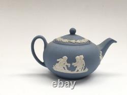 Wedgwood Miniature Jasperware Style Porcelain Tea Set Dolls House Collectable