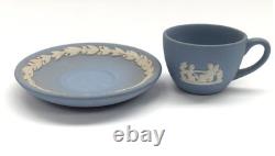 Wedgwood Miniature Jasperware Style Porcelain Tea Set Dolls House Collectable