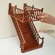 Wide Baroque Staircase 9-10 112 Scale Miniature Wooden Dollhouse Stair Wn
