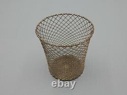 William Bill R. Robertson Miniature wire wastebasket dollhouse, IGMA artist 1/12