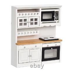 Wooden Dollhouse Miniature DIY doll House with Furniture Dollhouse Kitchen scene