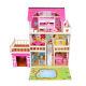 Wooden Dolls House For Girls, Large Dollhouse Toy For Kids With Pool And Lights