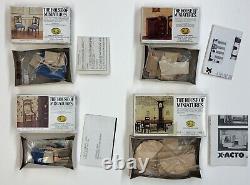 X-acto House Miniatures Doll Furniture (23 Sealed/9 Opened) + Realife Mini Kit
