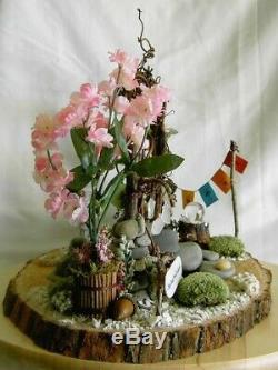 ZEN MOON GATE Peace FAIRY GARDEN with Accessories Hand Made USA! Meditation