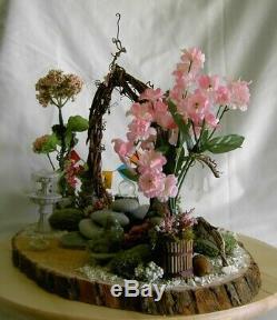 ZEN MOON GATE Peace FAIRY GARDEN with Accessories Hand Made USA! Meditation