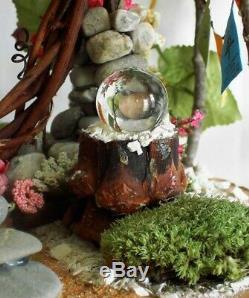 ZEN MOON GATE Peace FAIRY GARDEN with Accessories Hand Made USA! Meditation