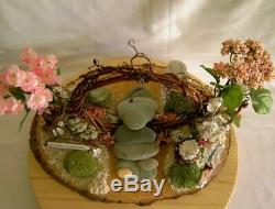 ZEN MOON GATE Peace FAIRY GARDEN with Accessories Hand Made USA! Meditation